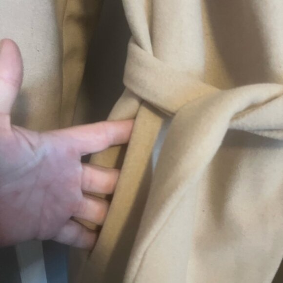 Kenneth Blake wool blend coat belted with pockets and collar M - Picture 6 of 9